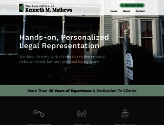 kenmathewslaw.com screenshot