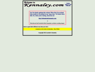 kennaley.com screenshot