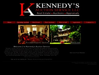 kennedysauction.com screenshot