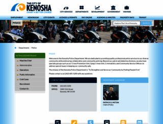kenoshapolice.com screenshot