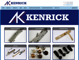 kenricks.co.uk screenshot