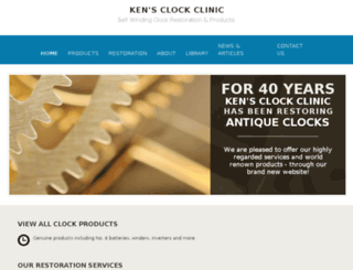 kensclockclinic.zippysites.com screenshot