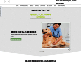kensingtonanimalhospital.com screenshot