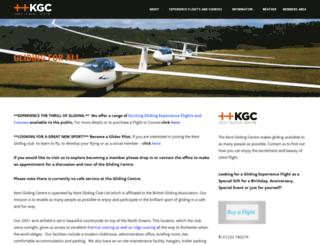 kent-gliding-club.co.uk screenshot