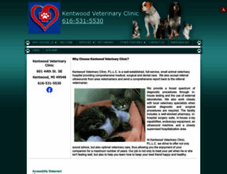 kentwoodvetclinic.com screenshot