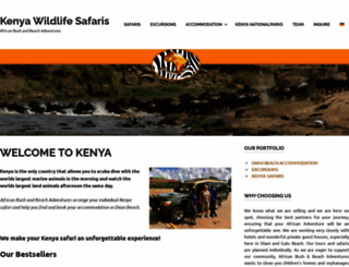 kenya-wildlife-safaris.de screenshot
