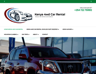 kenya4wdcarrental.com screenshot