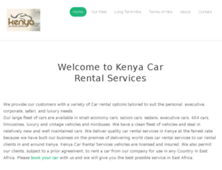 kenyacarrentalservices.com screenshot