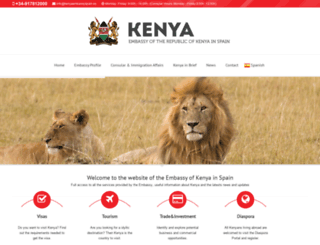 kenyaembassyspain.es screenshot
