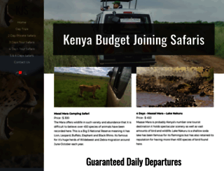 kenyajoiningsafaris.com screenshot