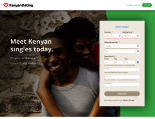 kenyandating.com screenshot