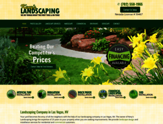 kenyslandscaping.com screenshot