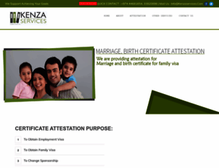 kenzaservices.com screenshot