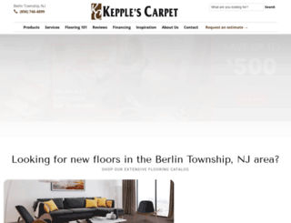 kepplescarpet.com screenshot