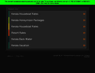 keralabackwaterhouseboats.com screenshot