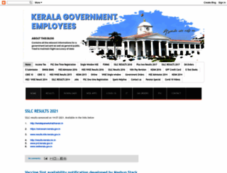 keralagovernment-homepage.blogspot.com screenshot