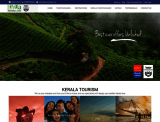 keralaholidays.com screenshot