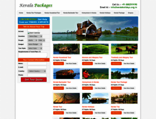 keralaholidays.org.in screenshot
