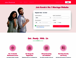 keralamarriage.com screenshot