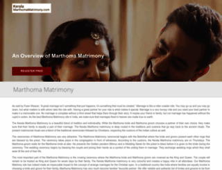 keralamarthomamatrimony.com screenshot