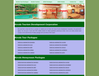 keralatourismdevelopmentcorporation.com screenshot
