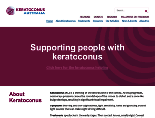 keratoconus.org.au screenshot