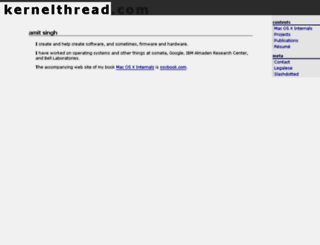kernelthread.com screenshot
