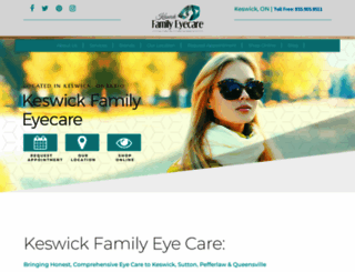 keswickfamilyeyecare.ca screenshot