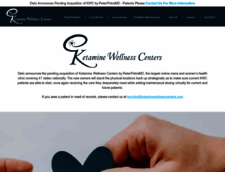 ketaminewellnesscenters.com screenshot