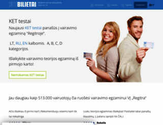 ketbilietai.lt screenshot