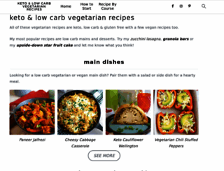 ketovegetarianrecipes.com screenshot
