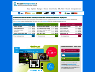 keuzeininternetproviders.nl screenshot