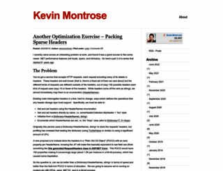 kevinmontrose.com screenshot