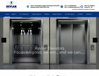 kevlarelevators.com screenshot
