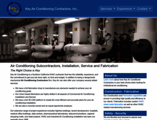 keyairconditioning.net screenshot