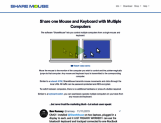 keyboard-and-mouse-sharing.com screenshot