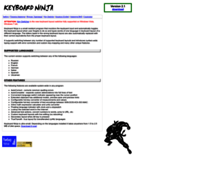 keyboard-ninja.com screenshot
