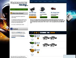 keyboard-racing.com screenshot