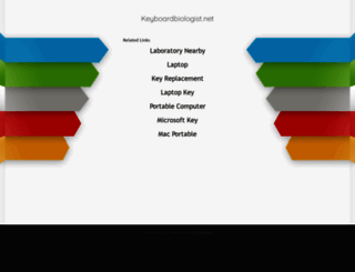 keyboardbiologist.net screenshot
