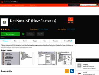 keynote-newfeat.sourceforge.net screenshot