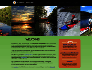 keystonecanoeclub.com screenshot