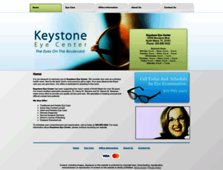 keystoneeyecenter.net screenshot