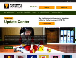 keystonemontessori.com screenshot