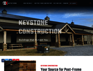 keystonepostframes.com screenshot