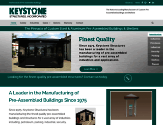 keystonestructures.com screenshot