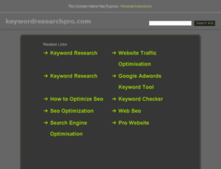 keywordresearchpro.com screenshot