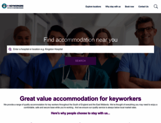 keyworkeraccommodation.org.uk screenshot
