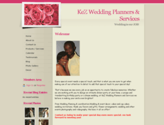 kezweddingplanners.webs.com screenshot