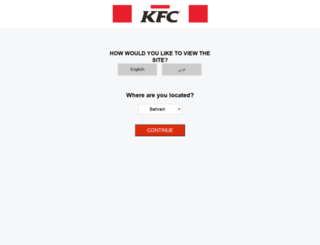 kfc-arabia.com screenshot