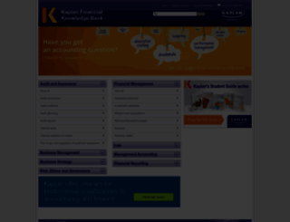 kfknowledgebank.kaplan.co.uk screenshot